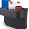 Multifunctional Car Cup Holder Organizer with Leather Cover