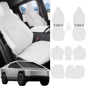 Tesla Cybertruck 2024 Full Set White Seat Covers