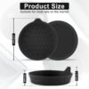 Universal Non-Slip Silicone Car Cup Holder Coasters, 4 Pack