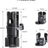 UNIWA 2-in-1 Car Cup Holder Expander & Adapter