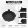 Universal Non-Slip Silicone Car Cup Holder Coasters, 4 Pack