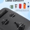 PU Leather Car Cup Holder Expander Tray for All Vehicles