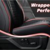 Ford F150 2015-2024 Coverado Leather Seat Covers Red/Black