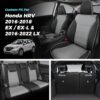 Honda HRV 2016-2022 Leather Seat Covers Black/Grey Full Set