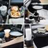 Car Cup Holder Tray & Expander – Meal & Drink Holder