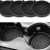 Universal Non-Slip Silicone Car Cup Holder Coasters, 4 Pack