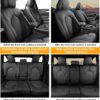 Toyota Highlander 8 Passenger 2020-2024 Seat Covers Black