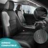 Honda Civic 2023-2025 Leather Seat Covers Black Full Set