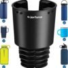 Upgraded Car Cup Holder Expander with Offset Base