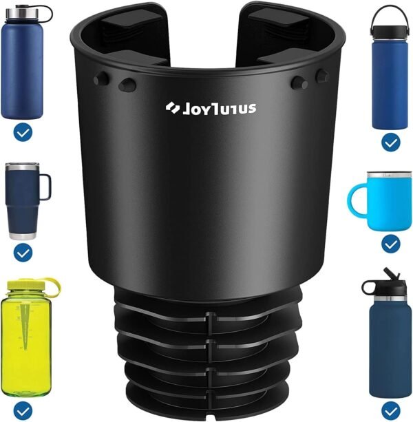 Upgraded Car Cup Holder Expander with Offset Base