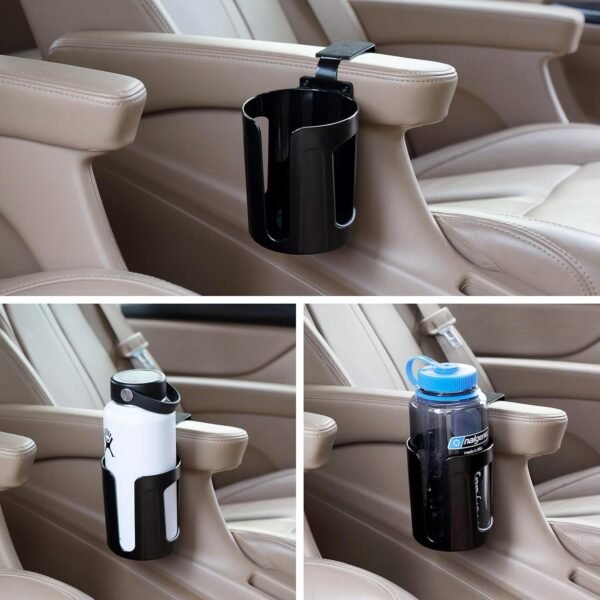 Large Car Door Cup Holder, Adjustable for Any Bottle Size