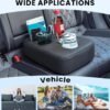 PU Leather Car Cup Holder Expander Tray for All Vehicles