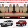 Toyota 4Runner 2011-2024 Custom Fit Leather Seat Covers