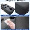 PU Leather Car Cup Holder Expander Tray for All Vehicles